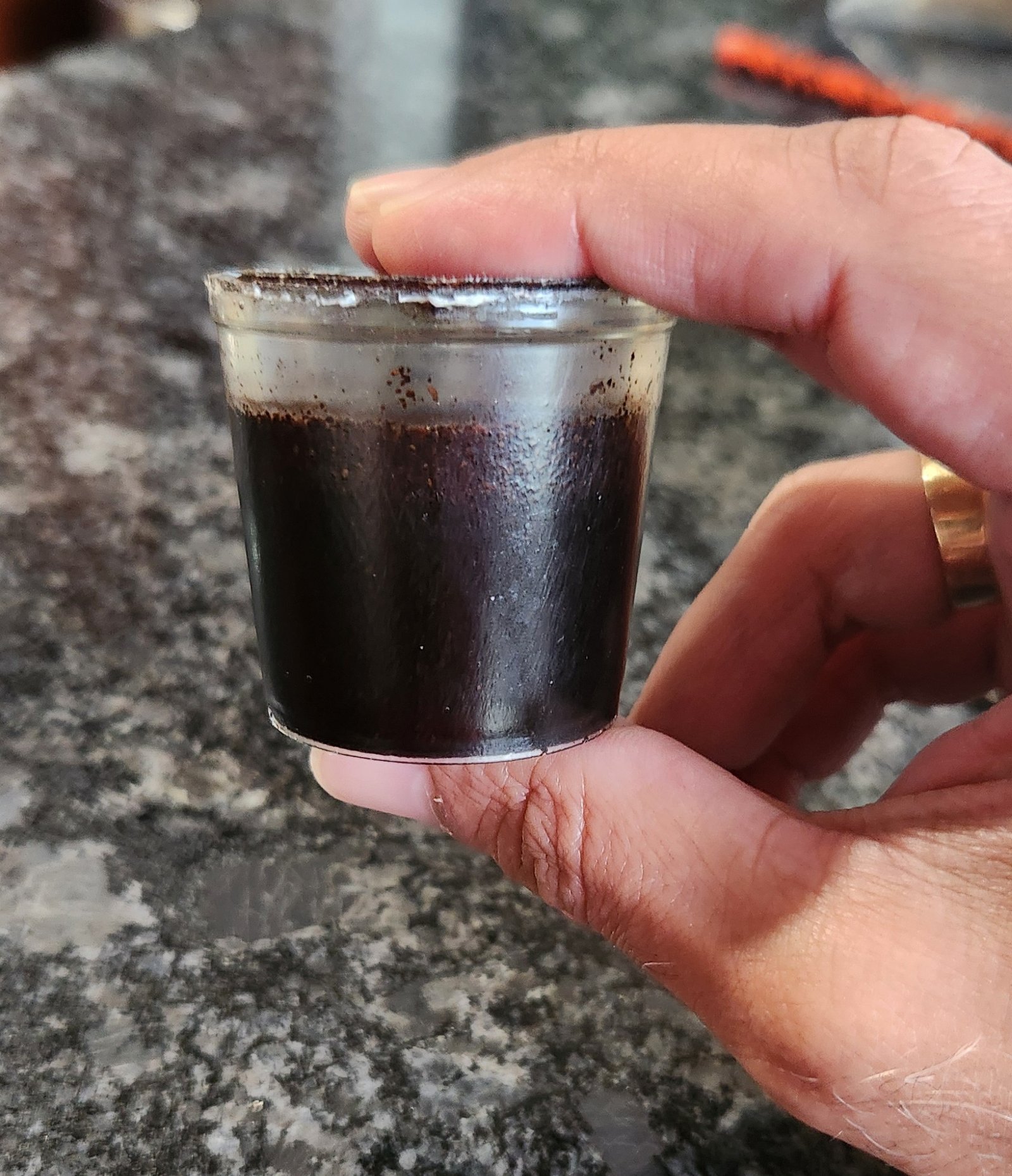 Naturista dissolvable machine pod filled with coffee