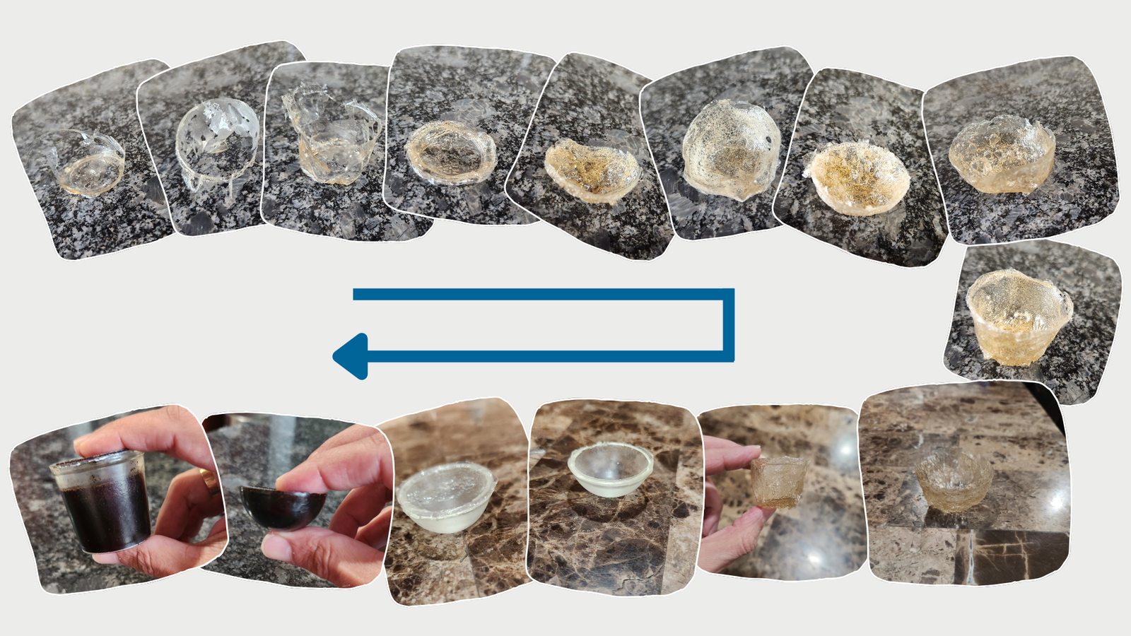 Naturista prototype journey: dissolvable pod iterations from early failures to the final pod
